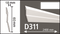 PLINTA DUROPOLIMER, D 301, 240 x 8 x 1,2 cm- Livrare rapida !
