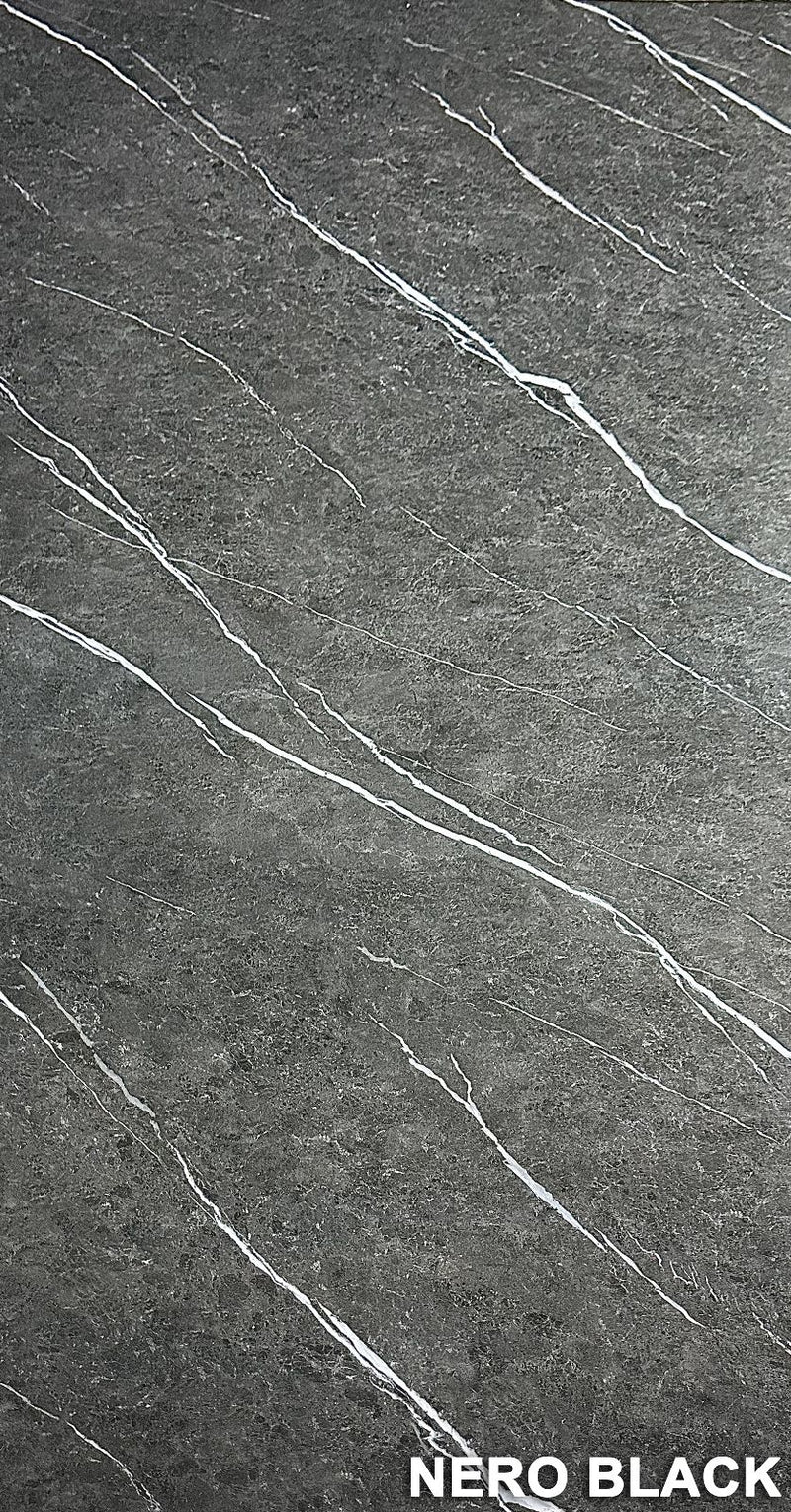 PANOU DECORATIV PVC imitatie marmura NERO BLACK, 122 x 270 cm- Ridicare personala din depozit