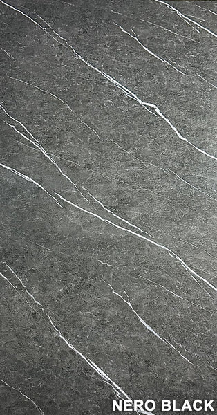 PANOU DECORATIV PVC imitatie marmura NERO BLACK, 122 x 270 cm- Ridicare personala din depozit