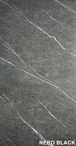 PANOU DECORATIV PVC imitatie marmura NERO BLACK, 122 x 270 cm- Ridicare personala din depozit