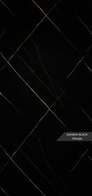 PANOURI DECORATIVE MARMURA PVC-SAHARA BLACK , 122 x 270 cm
