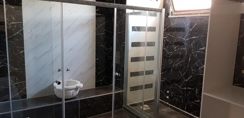 PANOU DECORATIV PVC imitatie marmura CALACATTA WHITE, 122 x 270 cm- Ridicare personala din depozit
