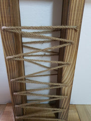 Suport din lemn natural pentru hartie igienica, 64 x 33 x 10 cm