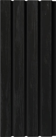 Riflaj decorativ din duropolimer, NEGRU, 290 x 20,3 x 1 cm