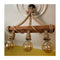 Candelabru din lemn natural,cu franghie, AVIZE- q-home.ro