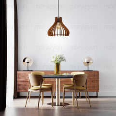 Candelabru decorativ din lemn- q-home.ro