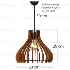 Candelabru decorativ din lemn- q-home.ro