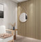 Panouri acustice  decorative - lamele polimer dur,Gri, LAN 104, 280 x 35 x 1,8 cm- q-home.ro