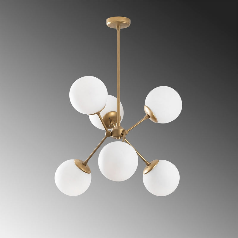 Candelabru De Lux, Auriu / Alb- q-home.ro