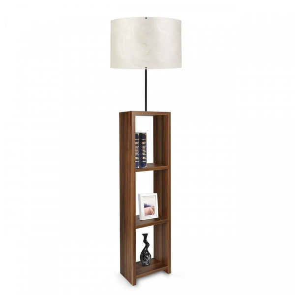 Lampa de Podea ,E27, Max 60W, Culoare Maro / Ecru- q-home.ro