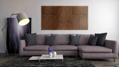 Riflaj decorativ duropolimer acustic, LAN 404, 6 bucati 29 x 58 cm / cutie, 1 mp suprafata acoperita- q-home.ro