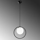 Lustra Dolunay , Soclu E27, Max 40W, Culoare Negru / Alb- q-home.ro