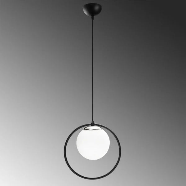 Lustra Dolunay , Soclu E27, Max 40W, Culoare Negru / Alb- q-home.ro