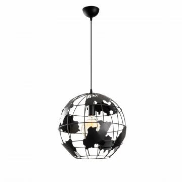 Lustra Fellini, Soclu E27, Max. 40W, Culoare Negru- q-home.ro