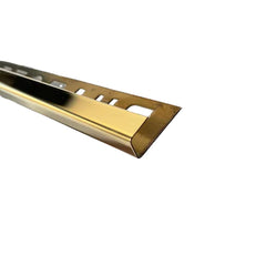 Profil inox colt exterior, auriu oglinda, 270 x 1,2 cm- q-home.ro