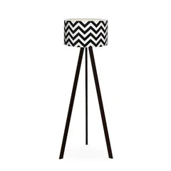 Lampadar trepied modern, Insignio, alb / negru, 140X38, 1xE27