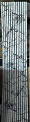 Riflaj decorativ din polistiren, alb / negru, LBX 012, 270 x 60 x 1,5 cm- q-home.ro
