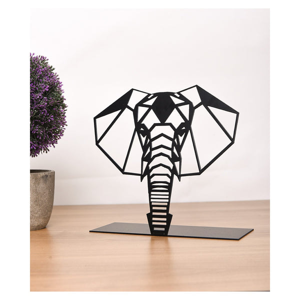 Bibelou de birou elefant negru 21 x 21 cm