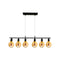 Candelabru Modern ROMA cu 6 Pozitii- Livrare rapida !