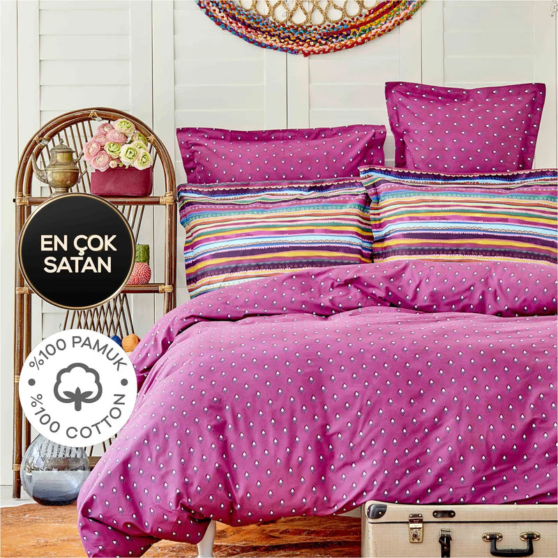Husă de pilota și set de perne Karaca Sarah Anderson Adya 100% bumbac- q-home.ro