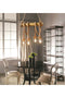Candelabru din lemn cu 4 becuri- Livrare rapida!