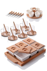 Set  mic dejun natural 44 piese  Queen's Kitchen- q-home.ro