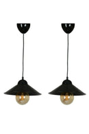 Set de 2  Pendule Ufo negru- q-home.ro