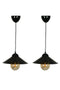 Set de 2  Pendule Ufo negru- q-home.ro