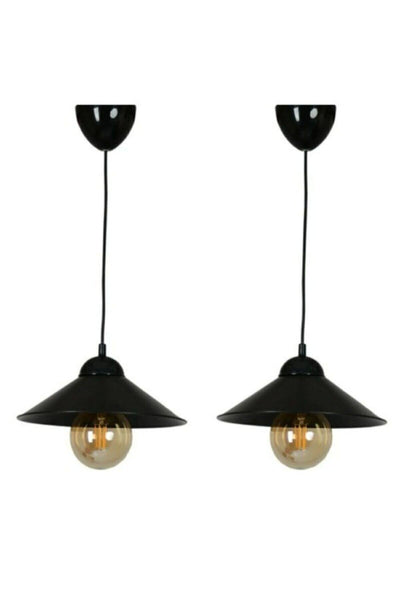 Set de 2  Pendule Ufo negru
