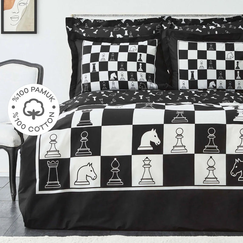 Lenjerie de pat pentru 2 persoane Karaca Home Ches- q-home.ro