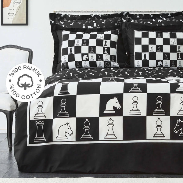 Lenjerie de pat pentru 2 persoane Karaca Home Ches- q-home.ro