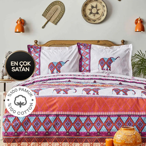 Lenjerie de pat pentru 2 persoane Karaca Home Marsala- q-home.ro