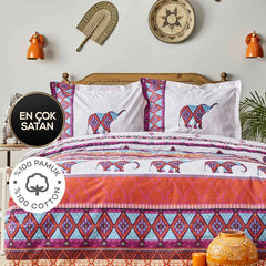 Lenjerie de pat pentru 2 persoane Karaca Home Marsala- q-home.ro
