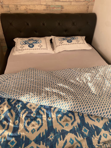 Lenjerie de pat pentru 2 persoane Home Neos Blue- q-home.ro