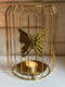 Suport decorativ cu fluture gold- q-home.ro