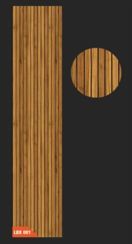 Riflaj decorativ din polistiren, imitatie lemn, LBX 001, 270 x 60 x 1,5 cm