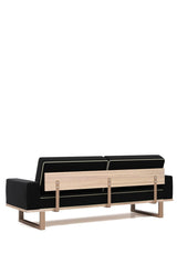 Canapea New Line 3 persoane Negru