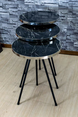 Set 3 masute Marmura Gold- Livrare rapida !