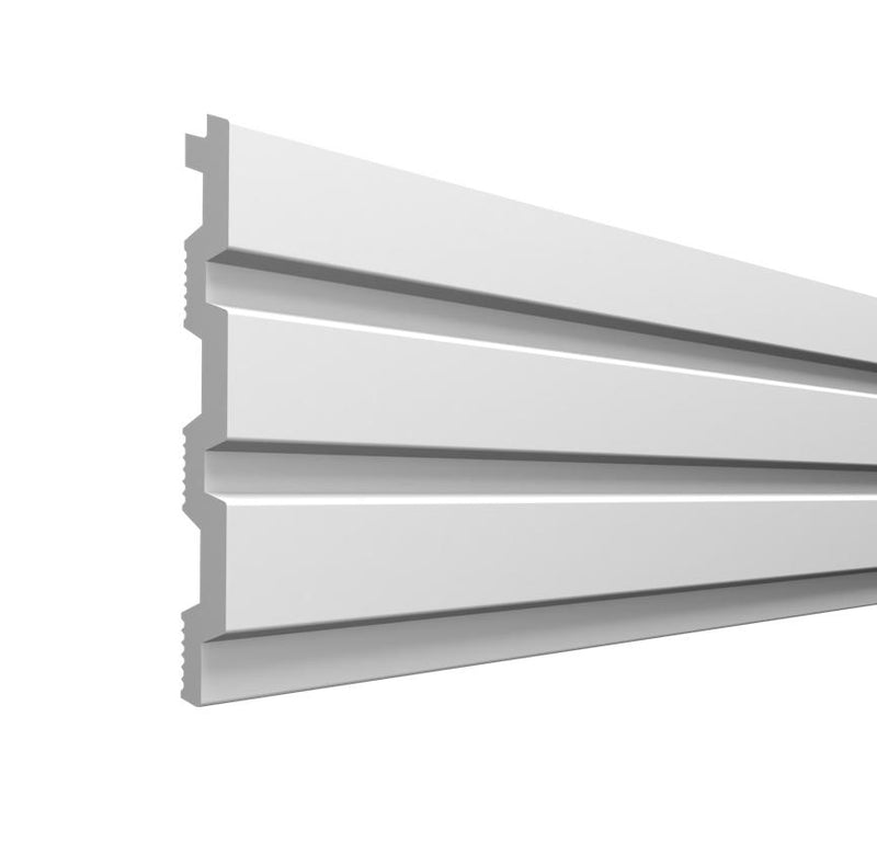 Riflaj decorativ duropolimer, ALB, D 404-301, 290 x 11,5 x 1,2 cm- q-home.ro