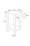 Noptiera eleganta Concept gri antracit- q-home.ro