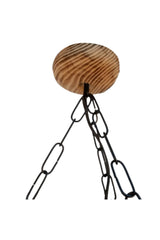 Candelabru din lemn natural