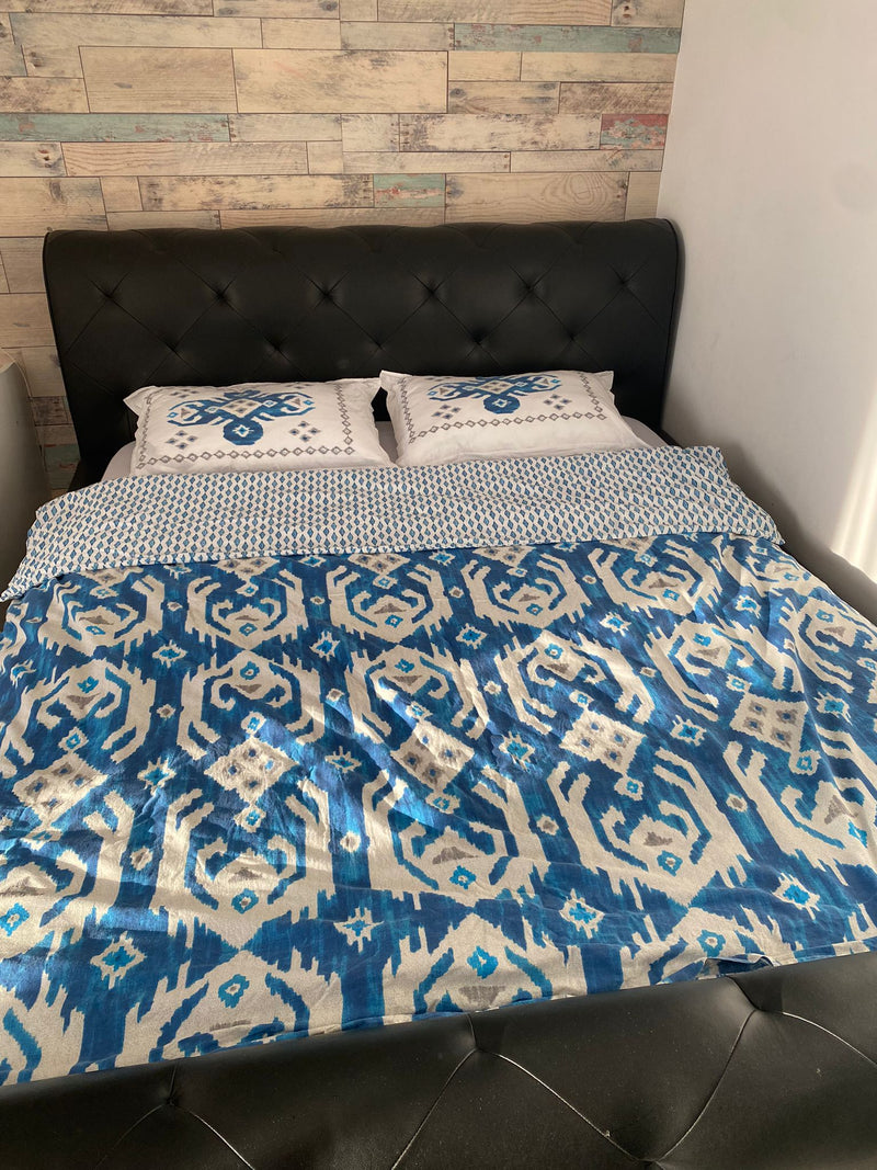 Lenjerie de pat pentru 2 persoane Home Neos Blue- q-home.ro