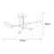 Candelabru Flower White- Livrare rapida!