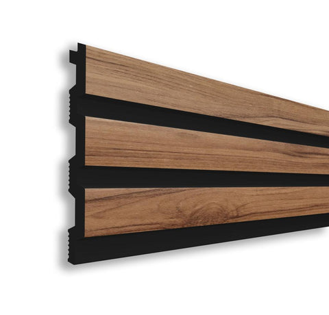 Riflaj decorativ din duropolimer, lemn deschis,D 404-102, 290 x 11,5 x 1,2 cm