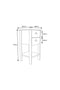 Noptiera eleganta Concept cu sertar dublu- q-home.ro