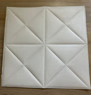 Panou de perete 3D alb, 60x60 cm- autoadeziv- q-home.ro