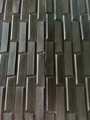 Panou decorativ 3D autoadeziv negru lucios spuma polietilena moale dimensiune 70cm x 77cm 6mm grosime- q-home.ro