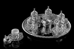 Set de 6 cesti de cafea  argintiu- q-home.ro