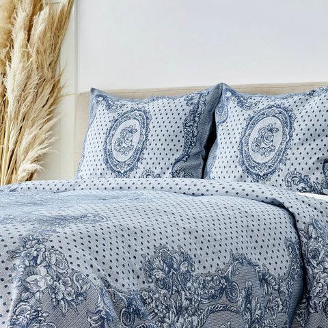 Lenjerie de pat Espino Light Indigo- q-home.ro