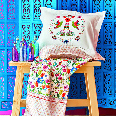 Lenjerie de pat  Karaca Home Parlin Fucsia- q-home.ro